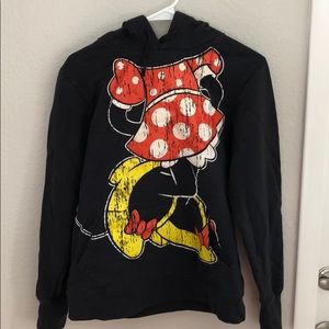 M, Disney Minnie Mouse Hoodie with Ears & Bow